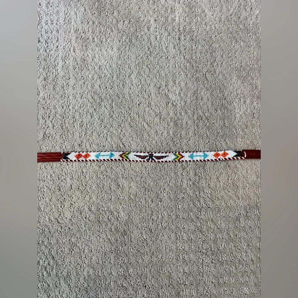 1980’s Vintage Child Thunderbird Beaded Belt